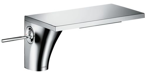 AXOR-HG-AXOR-Massaud-Einhebel-Waschtischmischer-110-mit-Ablaufgarnitur-Brushed-Nickel-18010820 gallery number 1